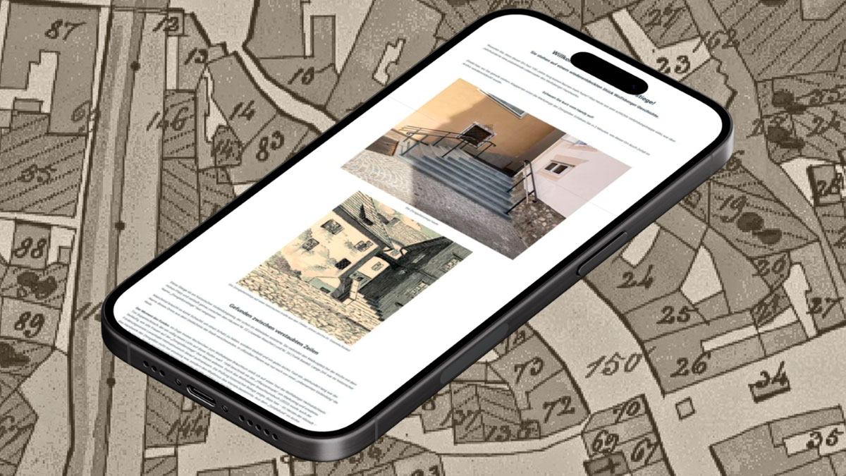 zgs_landingpage Smartphone mit Landingpage der Zinngießerstiege